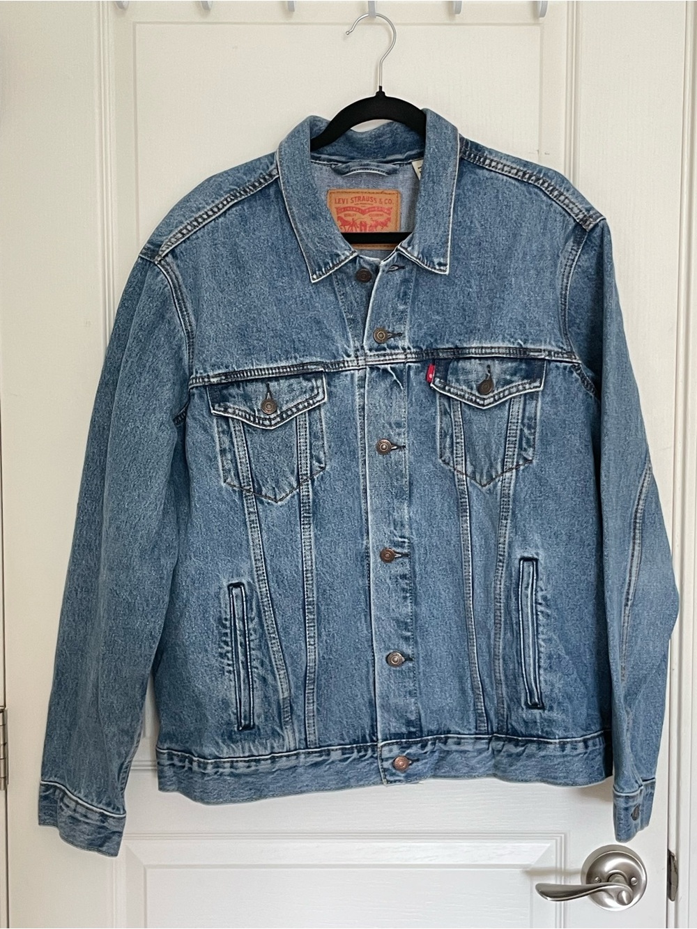 Levi's Light Blue Denim Jacket with Button Front